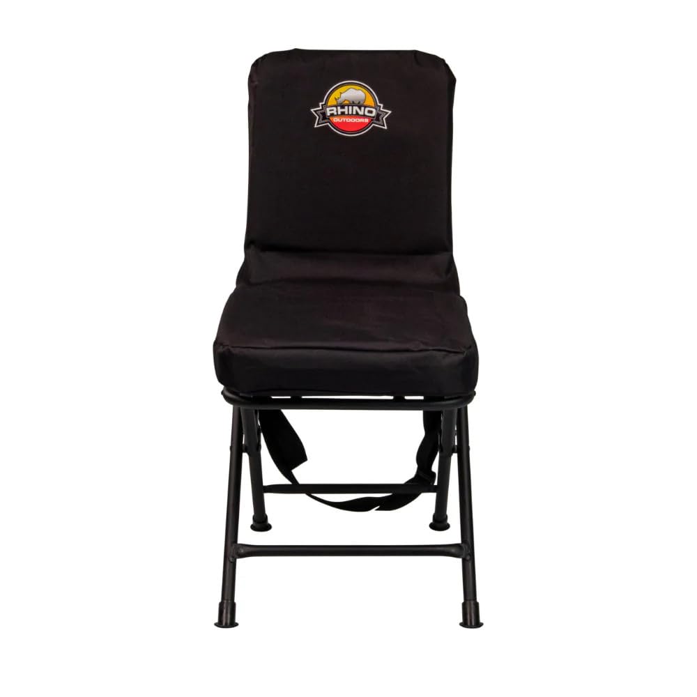 Outdoors Rhino Blinds RC-2281 Padded Swivel Hunting Chair, Black