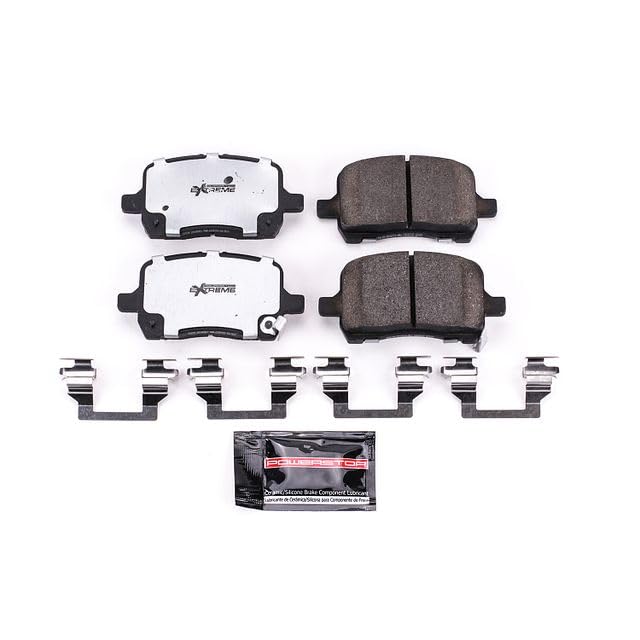 Power Stop Z26-1028 New Formulation Extreme Performance Brake Pad For Cobalt, Cob, HHR, Malibu, Pontiac G5, Pontiac G6, Pontiac Purs, Pontiac Solstice, Aura, Ion, Sky [Model Specific]