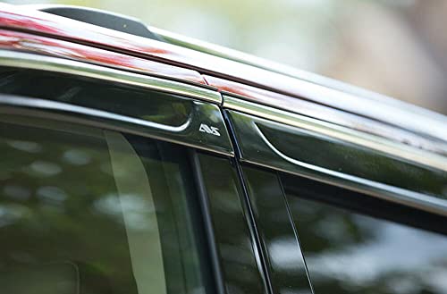 Low Profile Auto Ventshade [AVS] Rain Guards For 2014-2018 Chevrolet Silverado 1500; 2015-2019 Chevrolet Silverado 2500HD & 3500HD, STANDARD CAB | Window Vent Visors, 2 pcs. - Dark Smoke | 892023