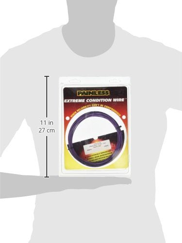 18-Gauge Painless Performance Purple TXL Wire w/Black Stripe (25' Roll)