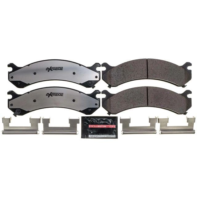 Power Stop Z36-784 Front Z36 Truck and Tow Carbon-Fiber Ceramic Brake Pads For Cadillac Deville | Chevy Avalance Express Silverado Suburban | GMC Savana Sierra Yukon XL, Yukon Denali | Hummer H2