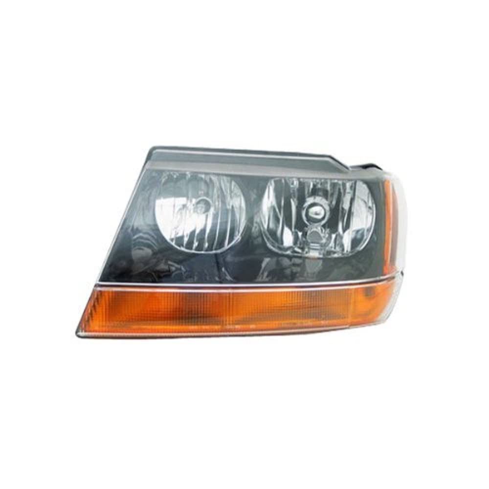 Right TYC Headlight Assembly Compatible with 1999-2004 Jeep Grand Cherokee