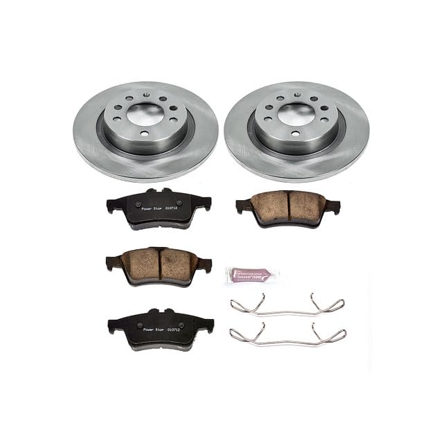POWERSTOP Autospecialty KOE1436 Rear Replacement Brake Kit-OE Brake Rotors & Ceramic Brake Pads