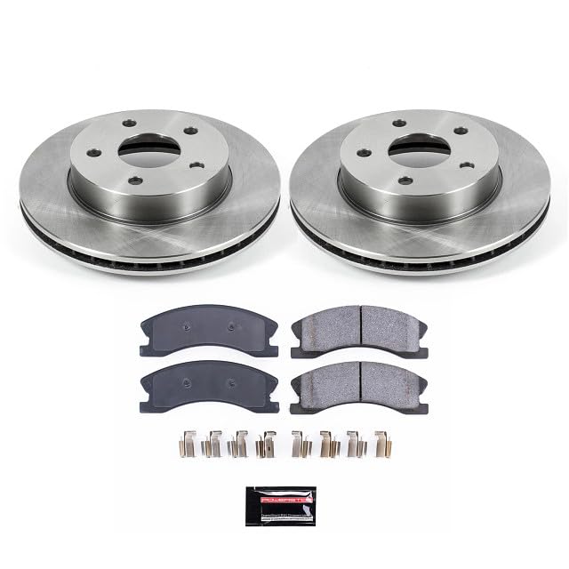 POWERSTOP Autospecialty KOE2149 Front Replacement Brake Kit-OE Brake Rotors & Ceramic Brake Pads For Jeep Grand Cherokee 1999-2004 [Model Specific]