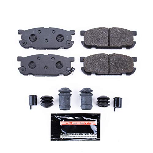 Power Stop Rear PST-891 Track Day Carbon-Fiber Metallic Brake Pads For Mazda Miata 2001-2005 [Model Specific]