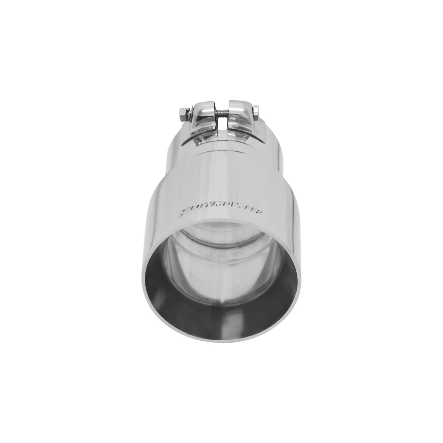 Flowmaster Exhaust Tip 15377 4 Inch Angle Cut Polished 304 Stainless Steel Fits 3 Inch Tubing Clamp On