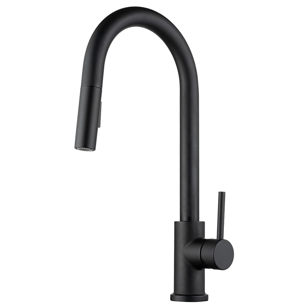 Dura Faucet Streamline RV Touch Sensor Pull-Down Kitchen Sink Faucet - Matte Black
