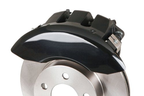 MGP 'MGP' Engraved Caliper Covers 12005SMGPBK with Black Powder Coat Finish and Silver Characters, (Set of 4)