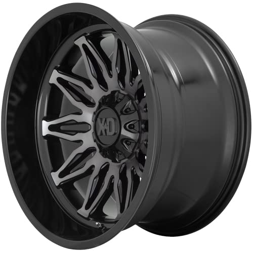 XD Wheels Gunner Xd859 Gloss Black MACHINED with Gray Tint Wheel Alloy Steel (22 x 10. inches /6 x 106 mm, -18 mm Offset)