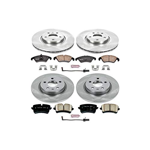 Power Stop KOE6137 Replacement Brake Kit-OE Front and Rear Brake Rotors & Ceramic Pads