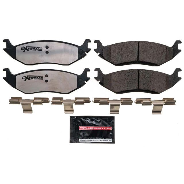 Power Stop Z36-898 Z36 Rear Truck & Tow Carbon-Fiber Ceramic Brake Pads For 2007-2009 Chrysler Aspen | 2003 2009 Dodge Durango | 2002-2010 Dodge Ram 1500 Regular & Quad Cab | 2011-2022 Ram 1500