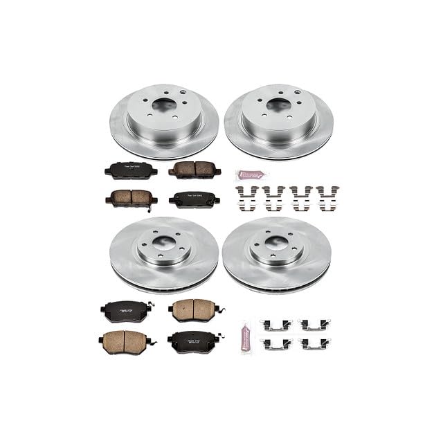 POWERSTOP Autospecialty KOE2767 Front and Rear Replacement Brake Kit-OE Brake Rotors & Ceramic Brake Pads For INFINITI FX35, INFINITI FX45, Nissan Murano, Nissan Murano [Model Specific]
