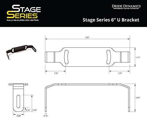 6 Inch Stage Series U Bracket Pair Diode Dynamics