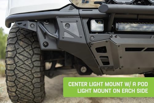 Offroad DV8 Tube Front Bumper for 2019-2025 Ram 1500 | High-Speed Desert & Rock Crawling Styles | Center Light Mount | Prerunner Push Bar w/Light Mounts | Ultra High-Clearance Design | Steel