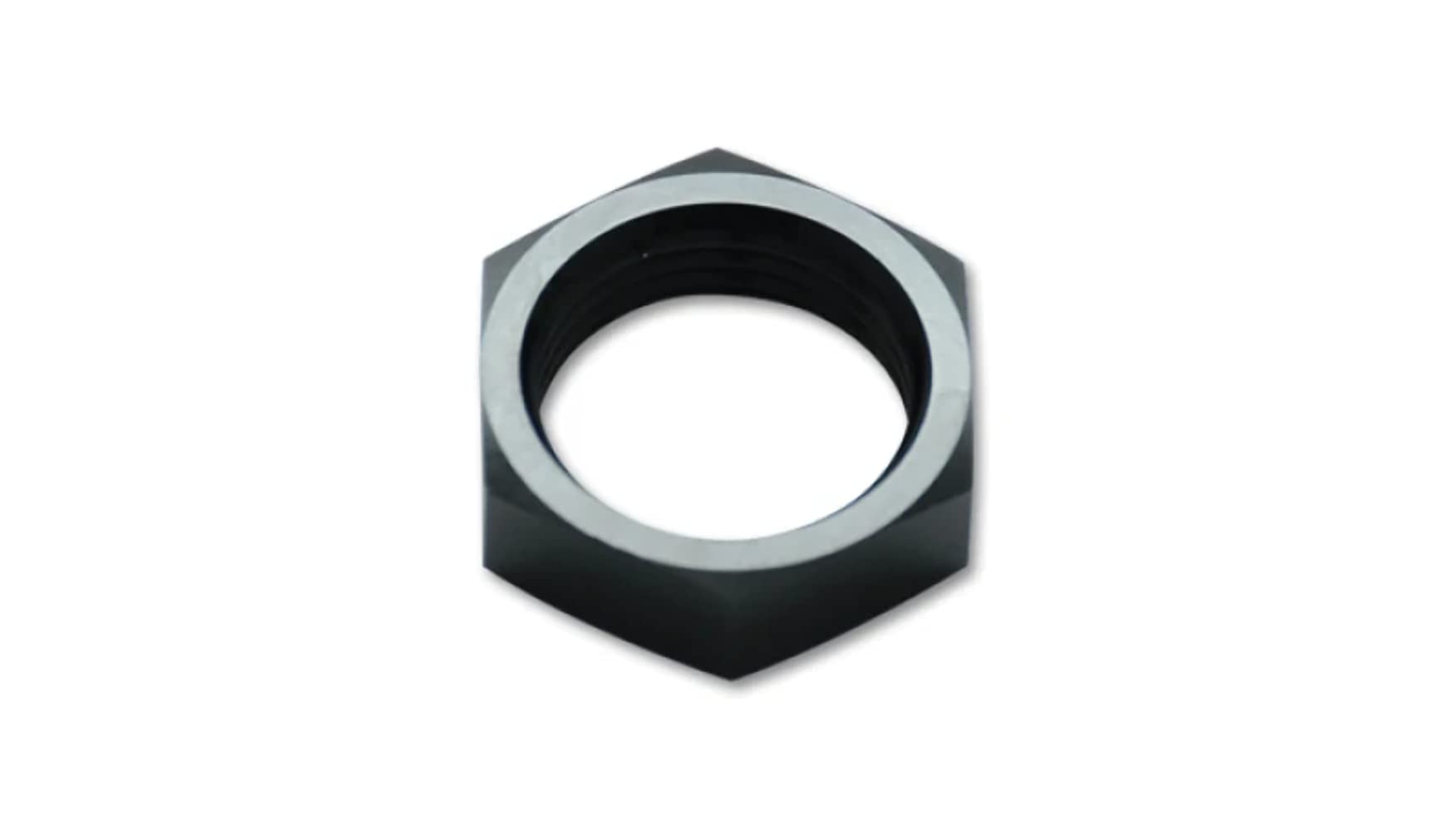 Bulkhead Nut, Vibrant Power 10697, -20 AN, Aluminum, Black Anodized, each