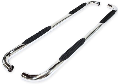 TrailFX Nerf Bars 2021-2025 Fits Ford Bronco Sport Polished 3 Inch Round Bent Stainless Steel with Step Pads Rocker Panel Mount Running Boards with Mounting Hardware TrailFX A0065S