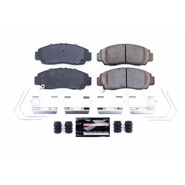 Power Stop Z23-1506 Z23 Evolution Sport Carbon Fiber Infused Ceramic Brake Pads with Hardware For Acura TSX 2011-2014, Honda Accord 2011-2012 [Model Specific]