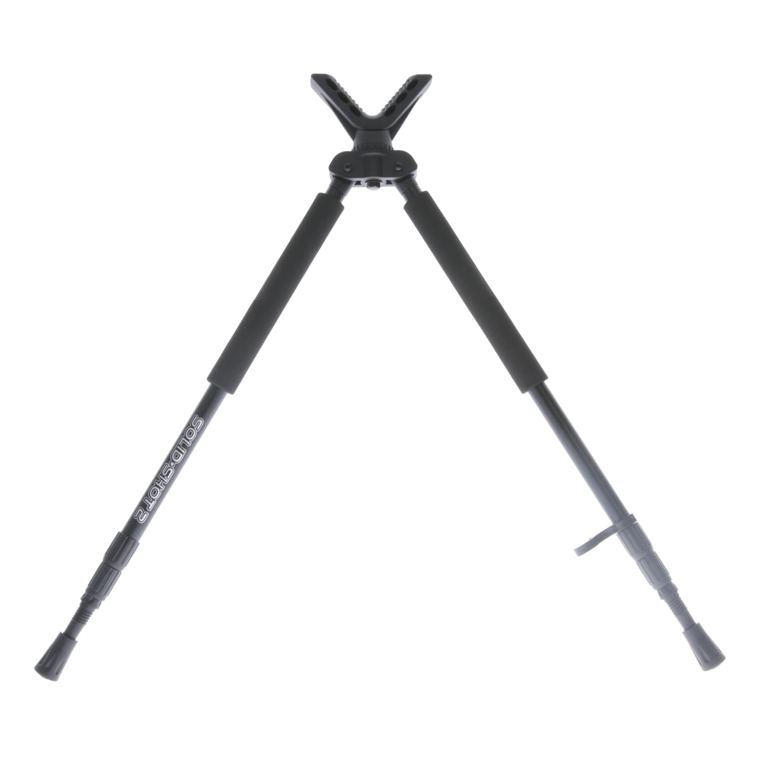 TRUGLO Solid Shot Adjustable Versatile Durable Collapsible Rifle Shooting & Crossbow Hunting Bipod w/Rotating Head Design - 21-40 in. Length