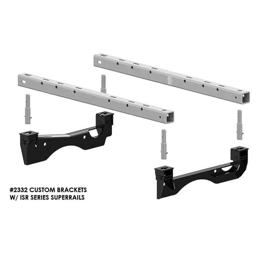 SuperRail PULLRITE 2332 ISR Series Custom Mounting Kit - 2017 Ford F250/F350 with Aluminum Bed