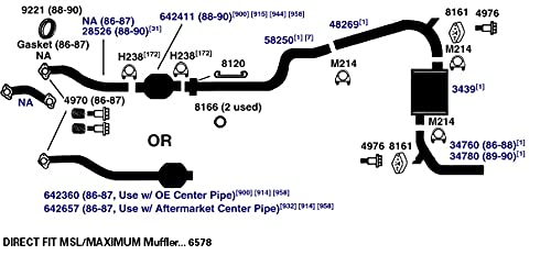 Exhaust Bolt/Spring AP Exhaust Products 4970