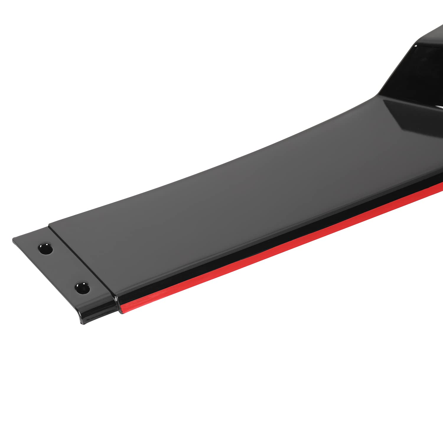 Glossy Black Spec-D Tuning Red Trim Front Bumper Lip Spoiler Compatible with 2012-2014 Mercedes Benz W204