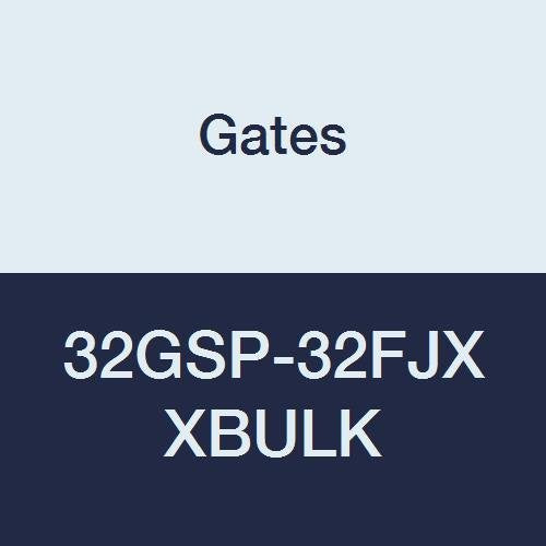 Gates XBULK 32GSP-32FJX GlobalSpiral Couplings, Female JIC 37° Flare Swivel, Zinc Plated Carbon Steel, 6.80", 2" ID (Pack of 9)