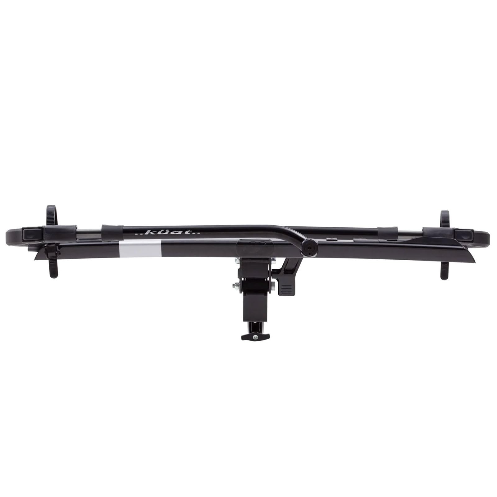 KUAT 2.0 Sherpa Durable Lightweight Aluminum Compact 2 Bike Transporting Hitch Rack with Cable Lock & Foldable Tire Cradles | Capacity - 40 Lbs per Tray, Black Metallic & Gray Anodize, 1.25"