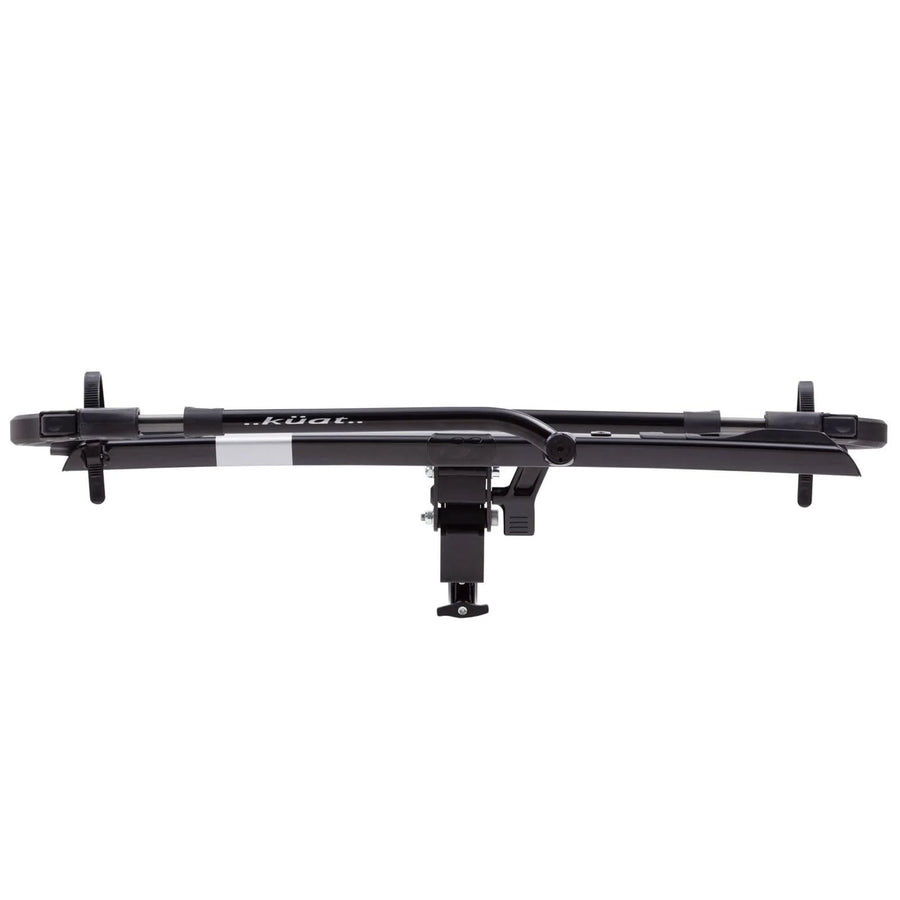 KUAT 2.0 Sherpa Durable Lightweight Aluminum Compact 2 Bike Transporting Hitch Rack with Cable Lock & Foldable Tire Cradles | Capacity - 40 Lbs per Tray, Black Metallic & Gray Anodize, 1.25"