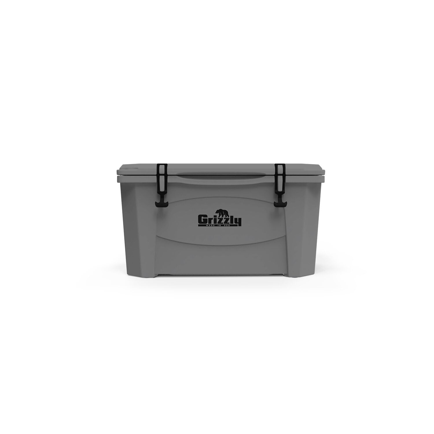 60 Cooler Grizzly | 60 qt Ice Chest Durable Rotomolded Insulated | Made in USA | Warranty for Life | For Beach Boat Camping Fishing Hunting | G60 | Gray