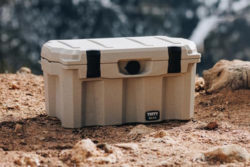 Locking Dry Box Tuffy 75 – Rugged Waterproof Storage with 4-Digit Combo Lock, Stackable All-Weather Case for Tools, Gear, MOLLE Panels, Vehicle, or Outdoor Use - Gray Granite