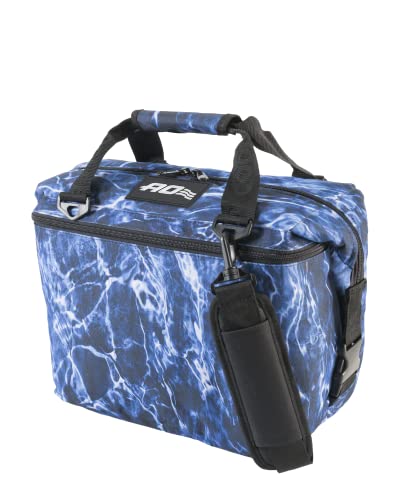 AO Coolers Soft Cooler Elements, 12 Pack, Blue Camo, Bluefin, 12 Pack