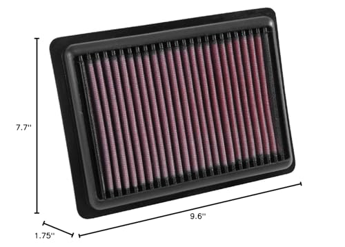 K&N Engine Air Filter: Premium, Reusable, Washable, Clean Every 75,000 Miles, Replacement Car Air Filter: Compatible with 2015-2020 CHEVROLET/OPEL/VAUXHALL/HOLDEN (Spark, Karl, Viva), 33-5043