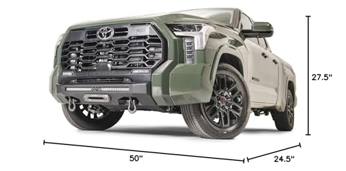 Fab Fours Winch Mount TT22-N5451-1 fits 22-23 Toyota Tundra - 2 Stage Black Powder Coated - w/No Guard