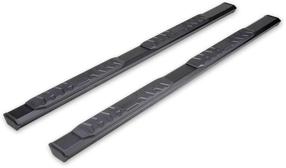 Trailfx Side Step Bars Truck Fits 2022-2025 Toyota Tundra Crew Max 4.5-Inch Hexagonal Aluminum Nerf Bars Matte Textured Black Powder Coated, Step Pads Rocker Panel Mount AL4022B