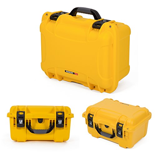 Medium Nanuk 918 Waterproof Hard Case with Padded Dividers 16.9" x 12.9" x 9.3" - Yellow (918-2004)