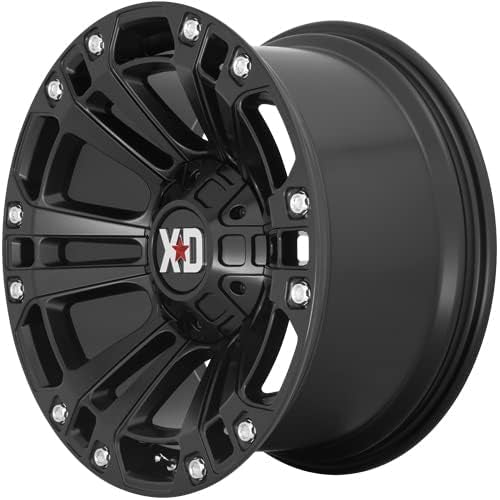 Xd851 XD Wheels Monster 3 Satin Black Wheel with Alloy Steel (20 x 10. inches /5 x 78 mm, -18 mm Offset)