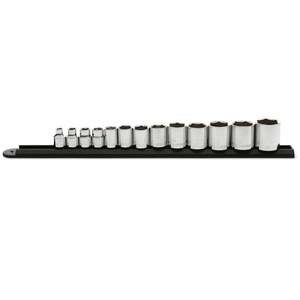 13 Pc. GEARWRENCH 3/8" Drive 6 Pt. Standard Socket Set, SAE - 80553