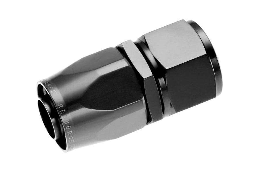 1000-20-2-20 An Straight Red Horse Performance Aluminum Hose End-Black