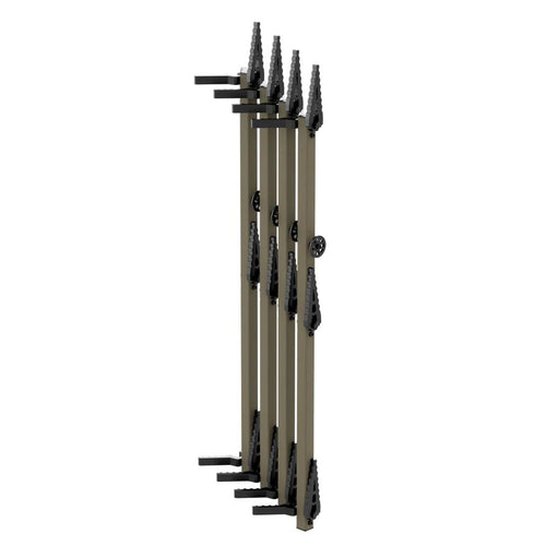 Single-Step NOVIX Tree Climbing Sticks (4 Pack) - 32” Aluminum w/VersaStraps - Level on Crooked Trees for Treestand Hunting - Made in USA - FDE (Flat Dark Earth)
