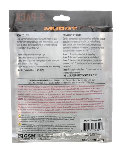 XL Warmer Muddy / NO Adhesive / 3 Pack