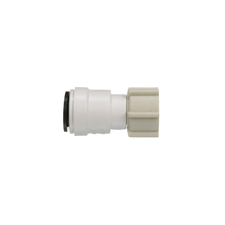 AquaLock Watts 3510-0808 Plastic Series, 3/8" CTS x 1/2" NPS Off-White Lead-Free Polysulfone Female Adapter Connector, O-Ring, Quick Push-to-Connect Design, Tool-Free Installation