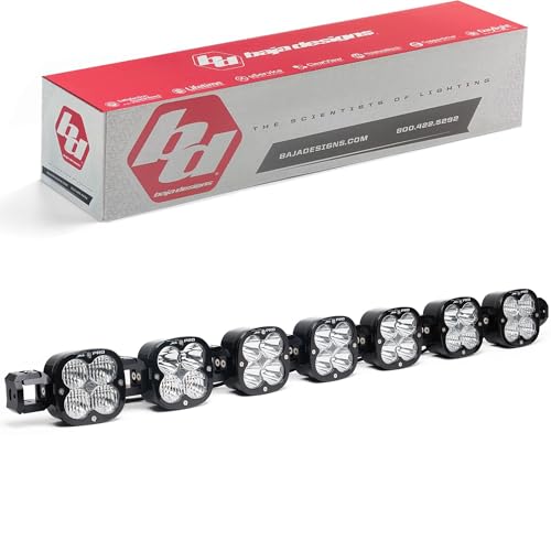7XL Pro LED Baja Designs Linkable Light Bar Kit with Links, Rock Guards - Universal Fit, 45.34" Width (7 XL Pro LED)