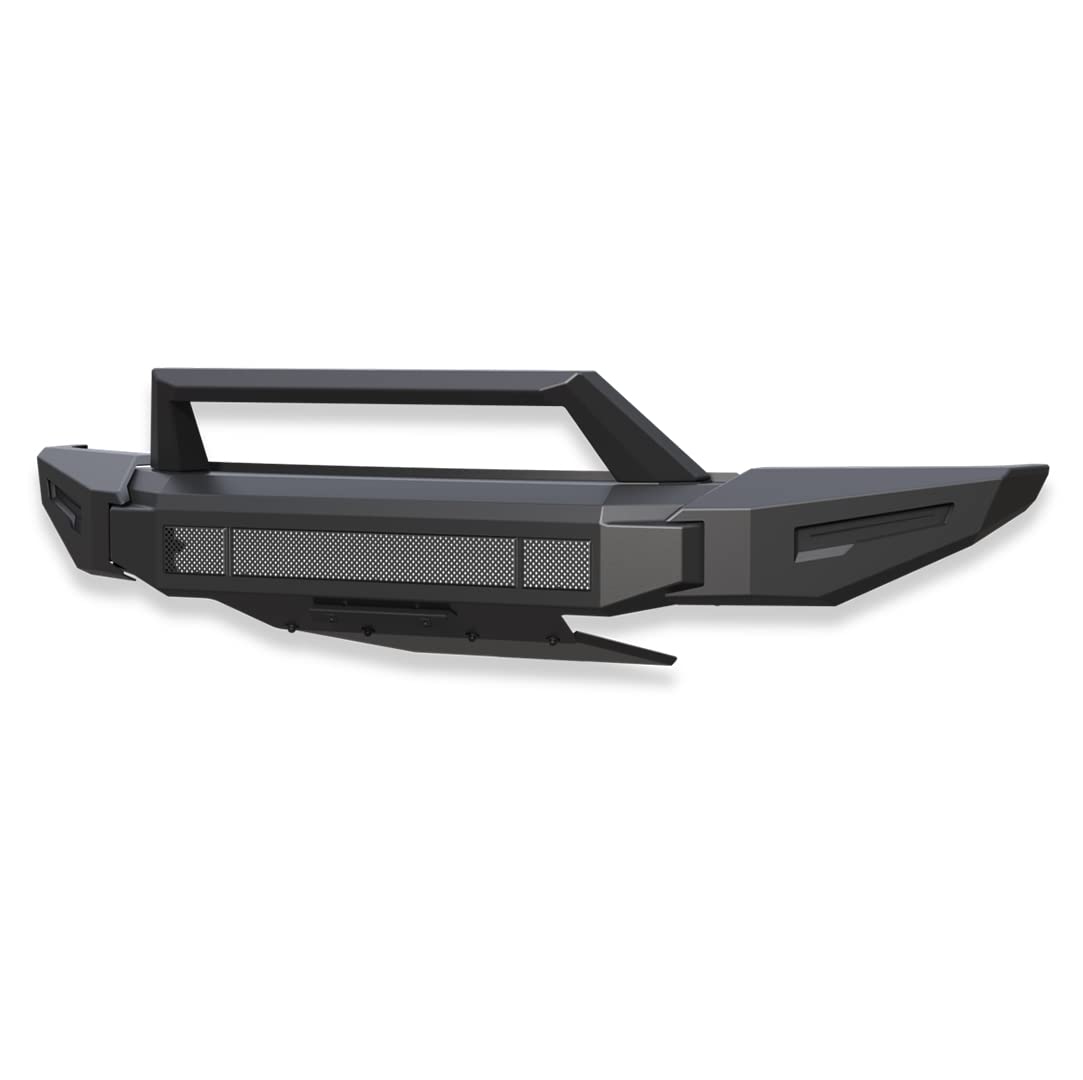 Heavy Duty Black Horse Armour II Modular Front Bumper Matte Black Compatible with 2022-2024 Chevrolet Silverado 1500-AFB-SI23