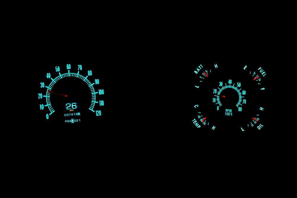 Dakota Digital Retrotech Gauge RTX-68C-CVL-X Instrument System Compatible with 1968 Chevy Chevelle/El Camino