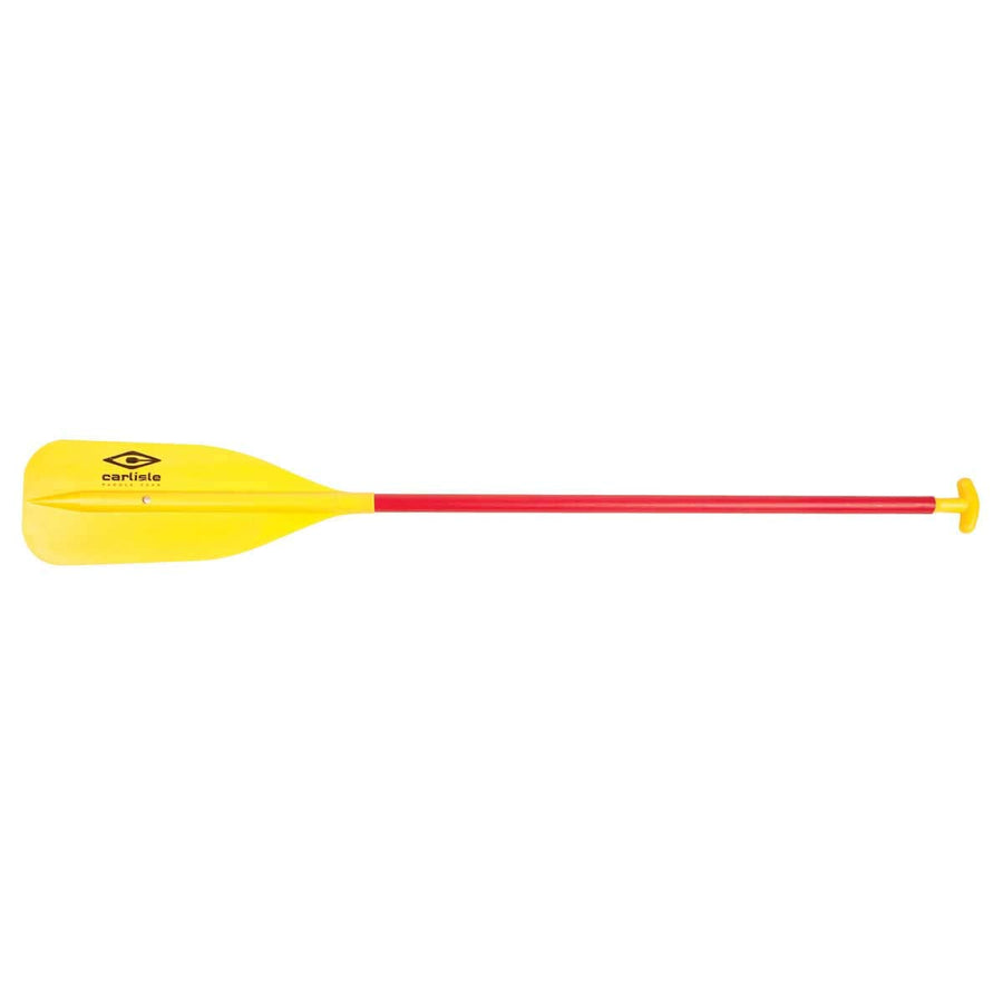 Standard Carlisle Canoe Paddle with Polypropylene Blade and Aluminum Shaft (Yellow and Red, 57 Inches)