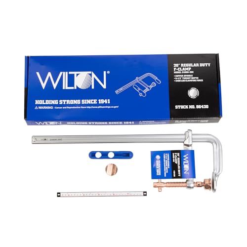 Wilton Regular Spark-Duty F-Clamp, 20" Opening, 5-1/2" Throat, 2660 Lbs. Clamping Force (Model 2400S-20C)