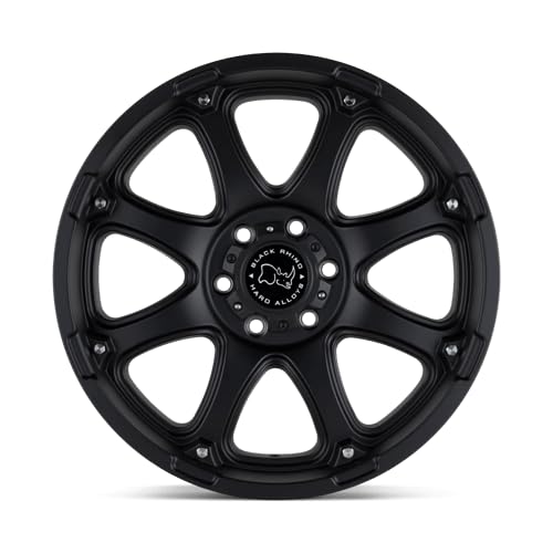 Black Rhino GLAMIS Hard Alloys 17X9 6X135 5.47 12mm MATTE BLACK - 1790GLA126135M87