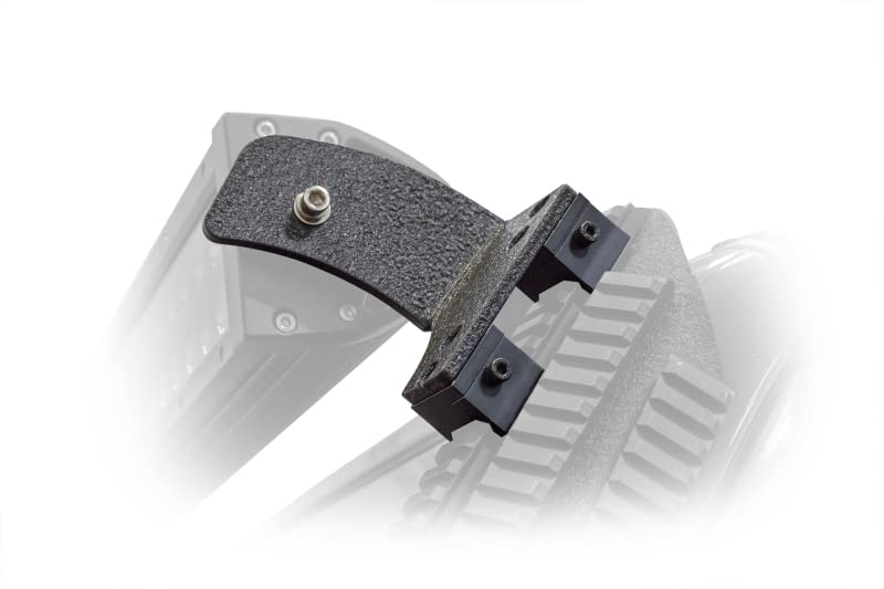 D-JL-190052-PIL | DV8 Offroad A-Pillar Mount for 18-25 Wrangler JL & 20-25 Gladiator JT | PIC Rail Accessory System | Includes Light Bar Attachment | Multiple Mounting Positions Along Slotted Rail