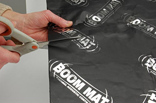 Boom Mat Design Engineering Sound Deadening Material with Adhesive Backing | 2mm 12" x 12.5" (Pack of 8)