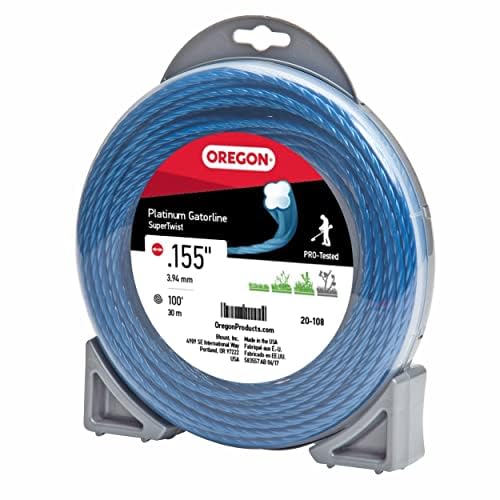 Oregon Platinum Gatorline 20-108 Supertwist Trimmer Line .155-Inch by 100-Foot